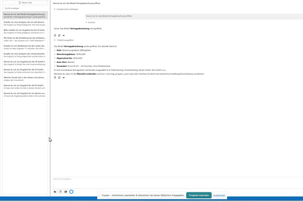 Der AI Assistant im Chat
